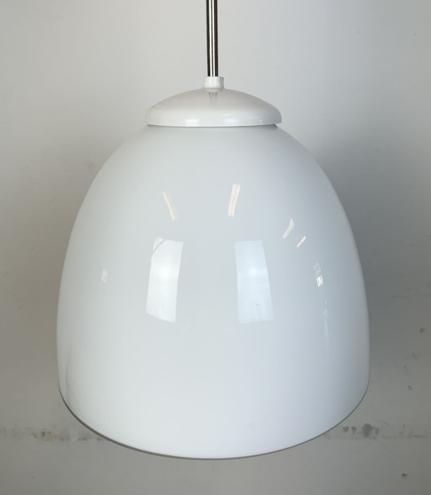 Vintage Chandelier With Milk Glass From Elektrosvit, 1960s, 2x photo vintage