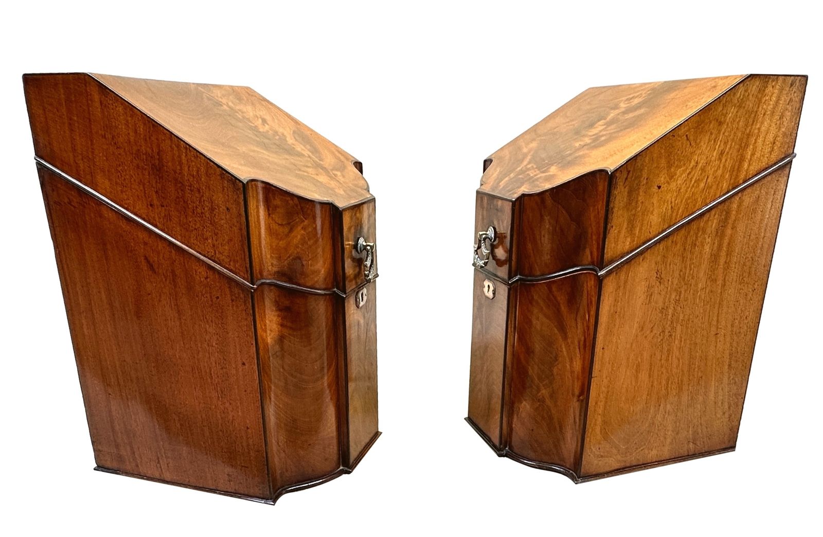 Pair Of Georgian Mahogany Knife Boxes (England, Circa 1770) photo furniture
