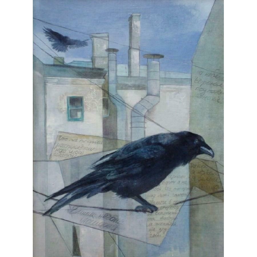 Ivdra Antra Raven. 2008, Oil On Canvas, Board, 40x28 Cm 2008