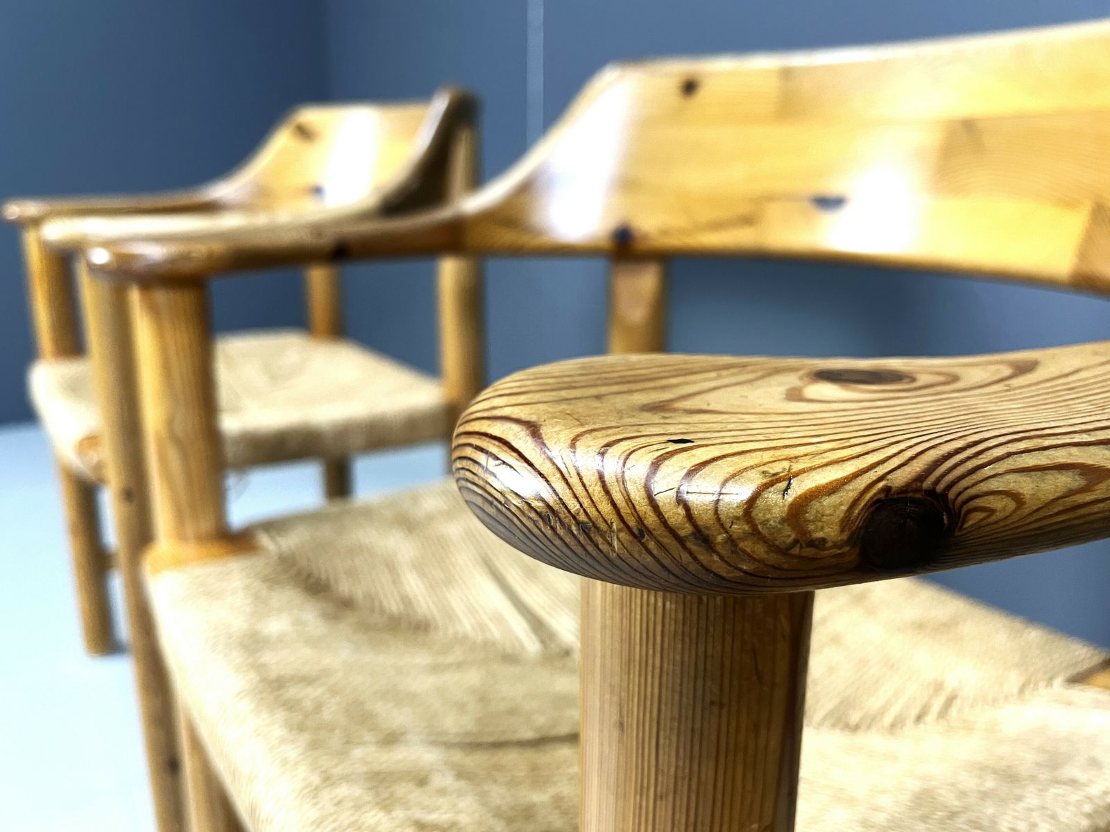 Rainer Daumiller Pine Wood Dining Chairs For Hirtshals Savvaerk   Set Of 4   1970s photo Furniture