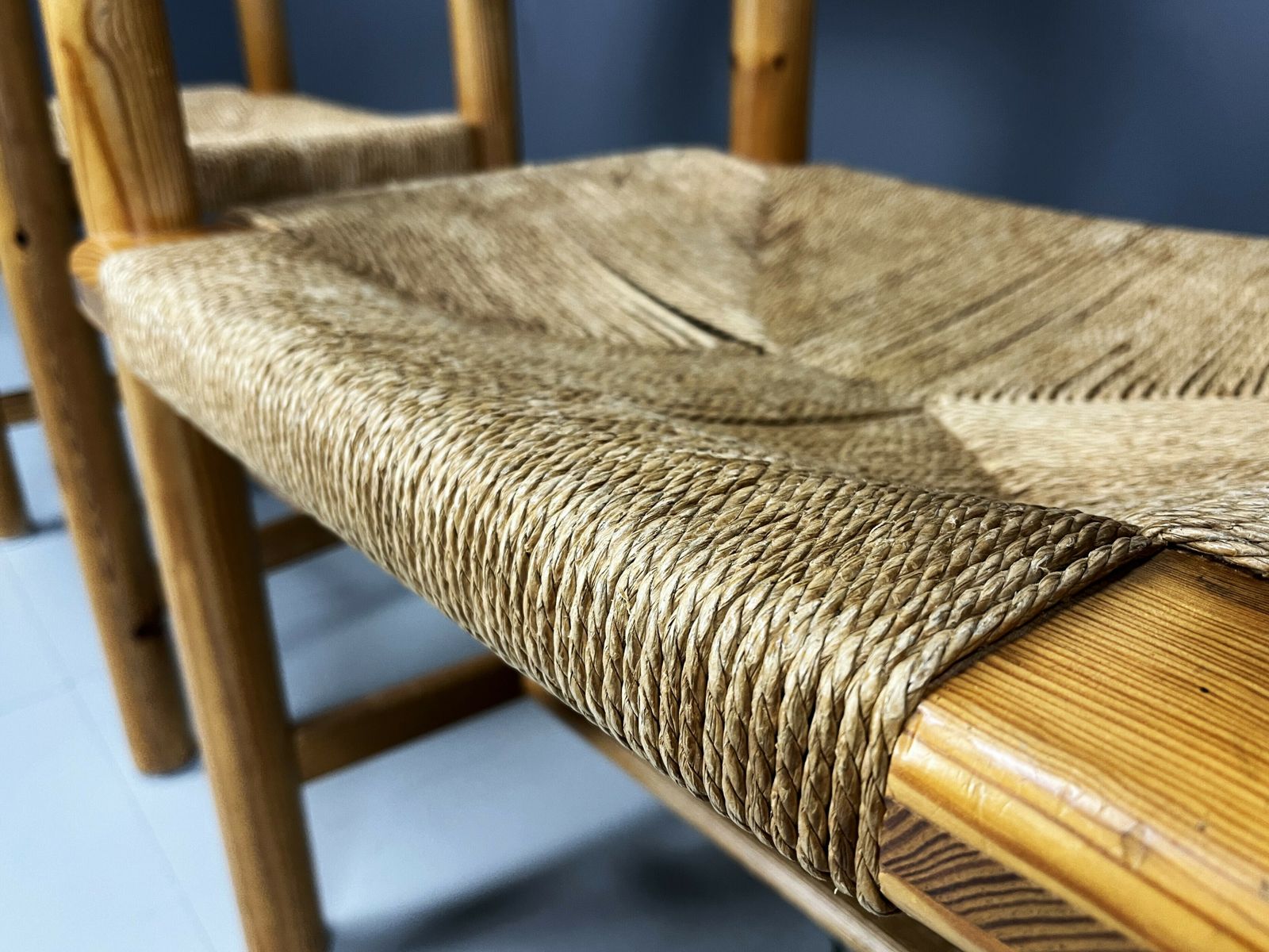 Rainer Daumiller Pine Wood Dining Chairs For Hirtshals Savvaerk   Set Of 4   1970s photo vintage