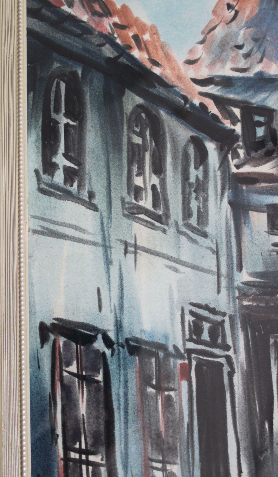 Janis Brekte Old Town. 1971. Watercolor On Paper, 56x41 Cm 1971 photo for sale