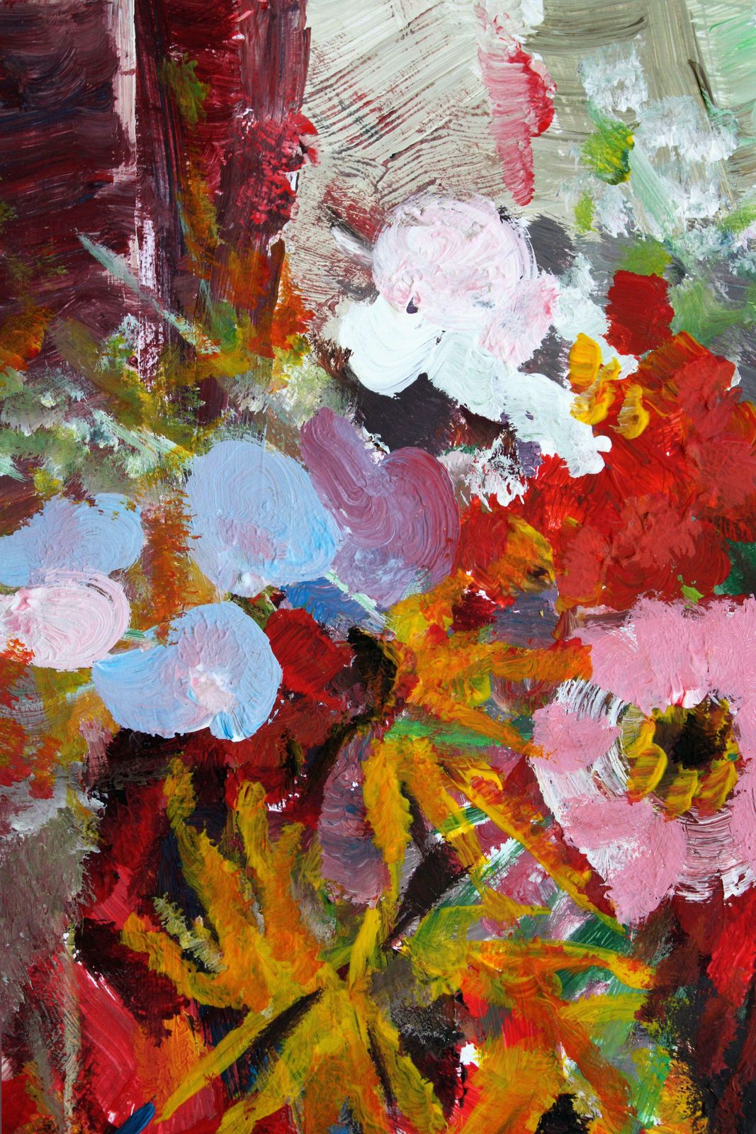 Victor Karnauh Still Life With Flowers And Apples. Oil On Paper, 42 X 30. 5 Cm photo Art