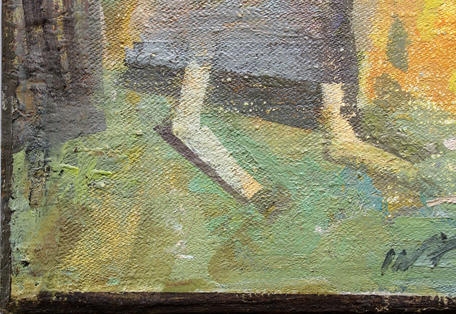 Victor Karnauh Wandering Soul. Oil On Cardboard, 29 X 16. 5 Cm photo 386.0