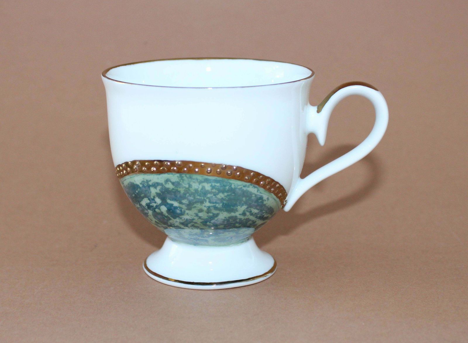 Antonina Paskevica Coffee Trio By Antonina Paskevica, Cup Height 7, 5 Cm; Diameter 8 Cm photo vintage