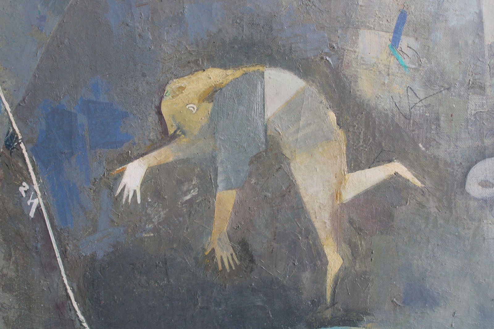 Victor Karnauh Green Game. 1998. Oil On Canvas, 95x90 Cm 1998 photo Art