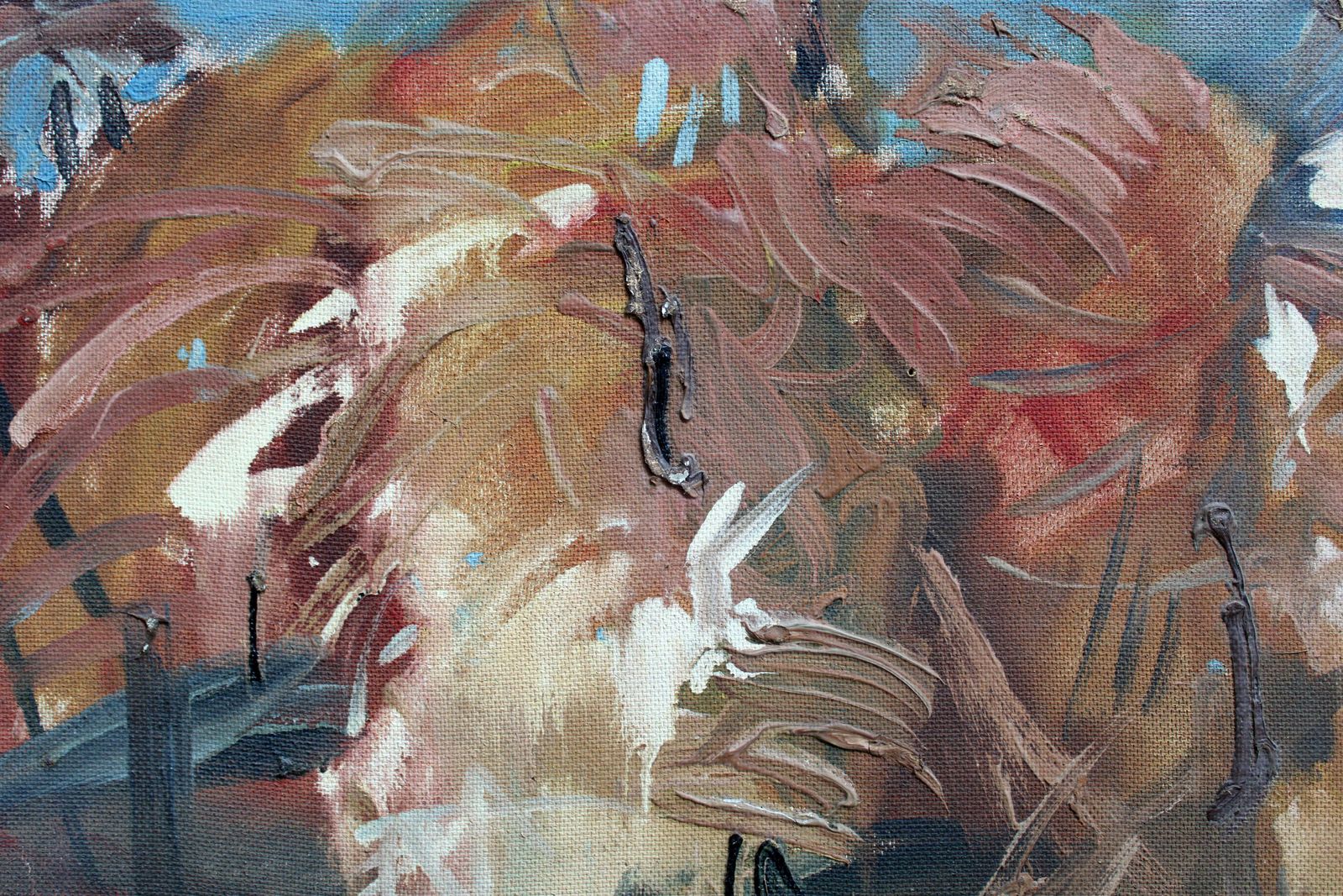 Victor Karnauh Autumn Wind. Cardboard, Oil, 64 X 75 Cm photo vintage