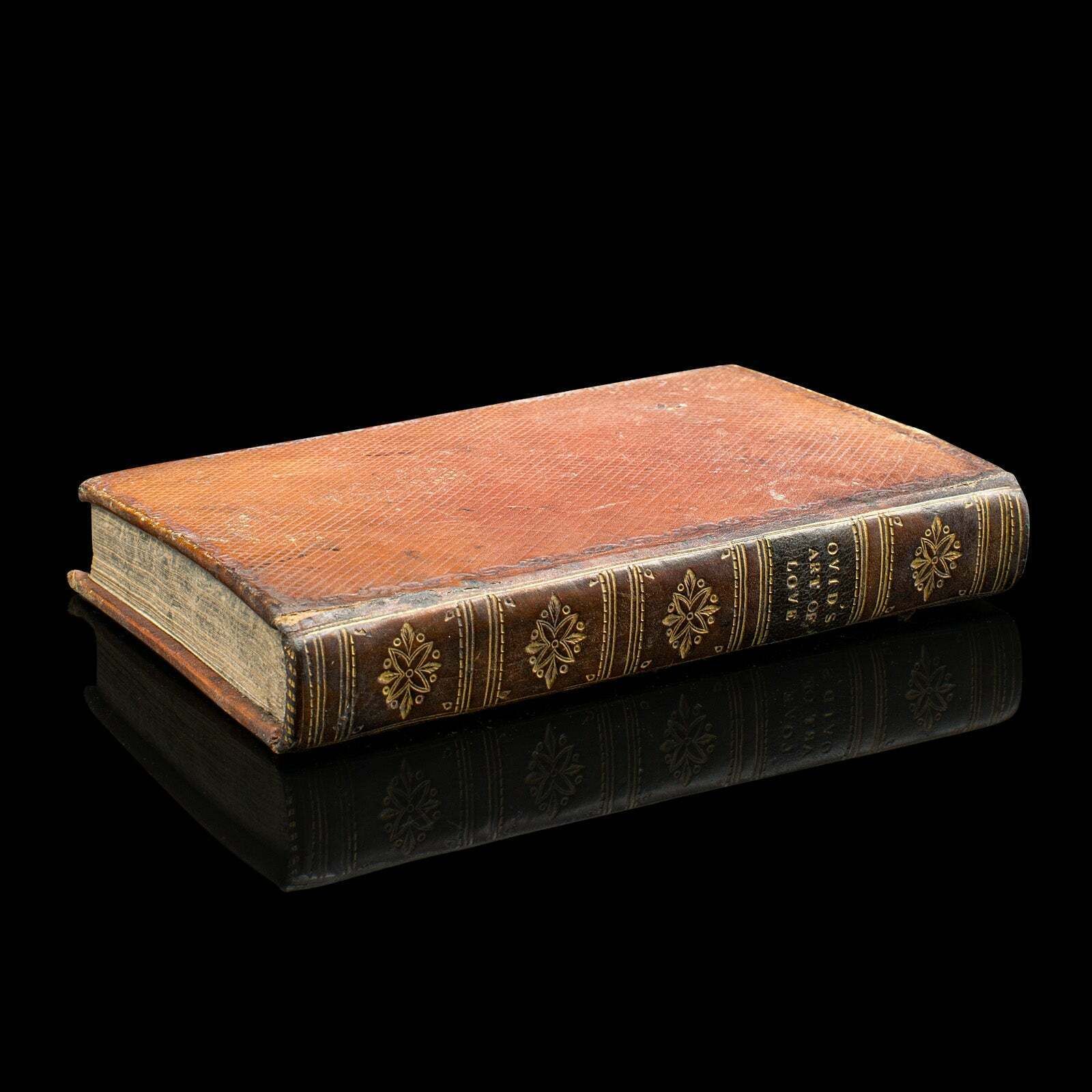 Antique Book, Ovid's Art Of Love, English, Roman Period, Bound, Regency, C.1824 photo furniture