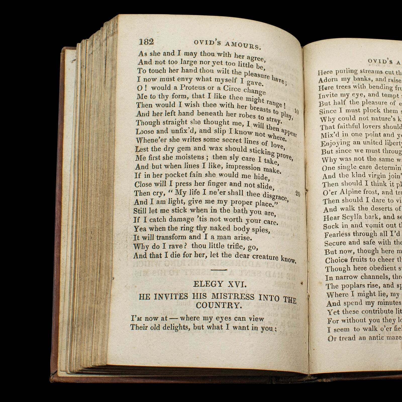photo for sale Antique Book, Ovid's Art Of Love, English, Roman Period, Bound, Regency, C.1824