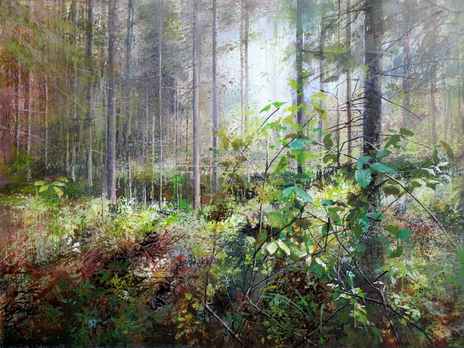 Janis Zingitis On The Forest Trail. 2023., Canvas, Acrylic, 90x120 Cm 2023