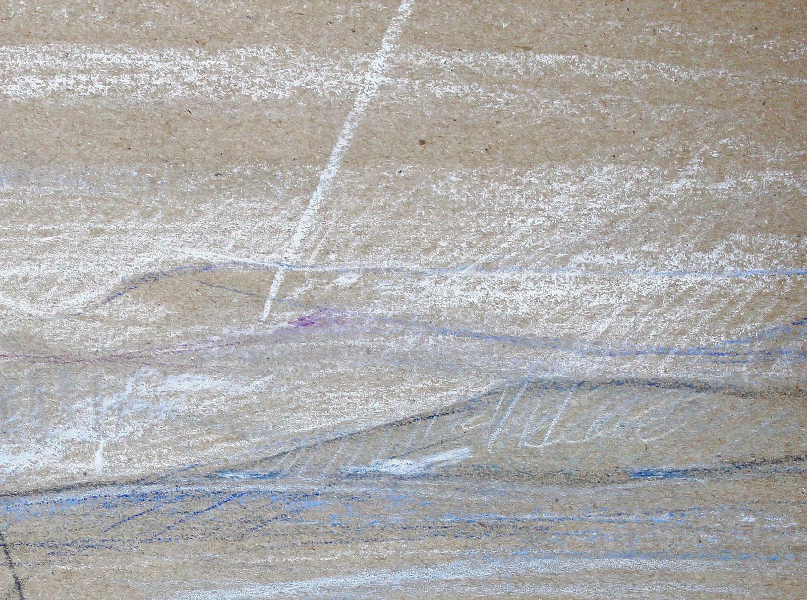 Victor Karnauh White Sailboat. Paper, Pastel 27x33 Cm photo furniture