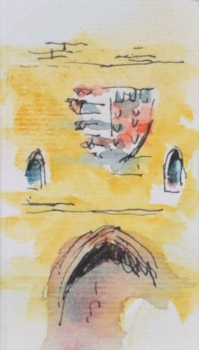 Unknown Pembroke College, Cambridge Watercolour Vignettes 1998 photo for sale