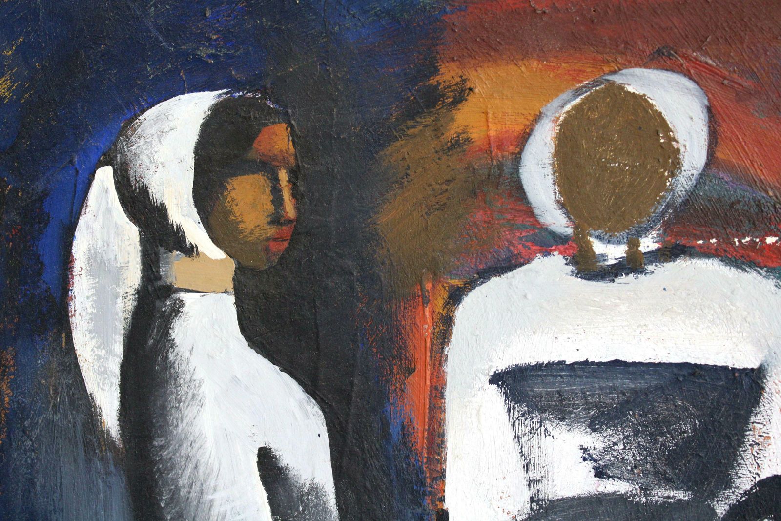 photo for sale Aleksandr Rodin Birth Of The Lamb. Cardboard, Oil, 65x60 Cm