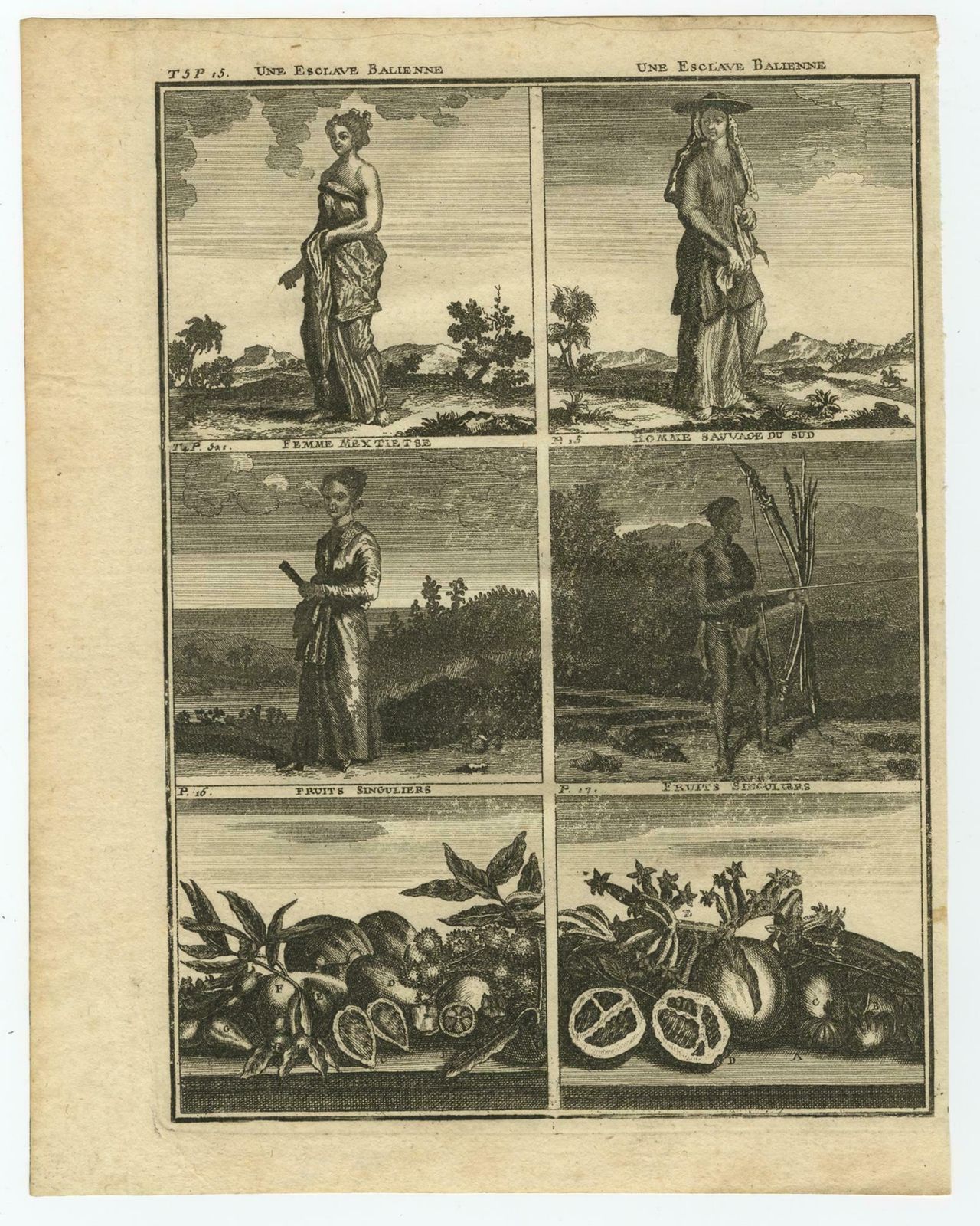 Antique Print With Various Asian Scenes ‘Incl. Indonesia’ By C. De Bruin, 1728 photo Art