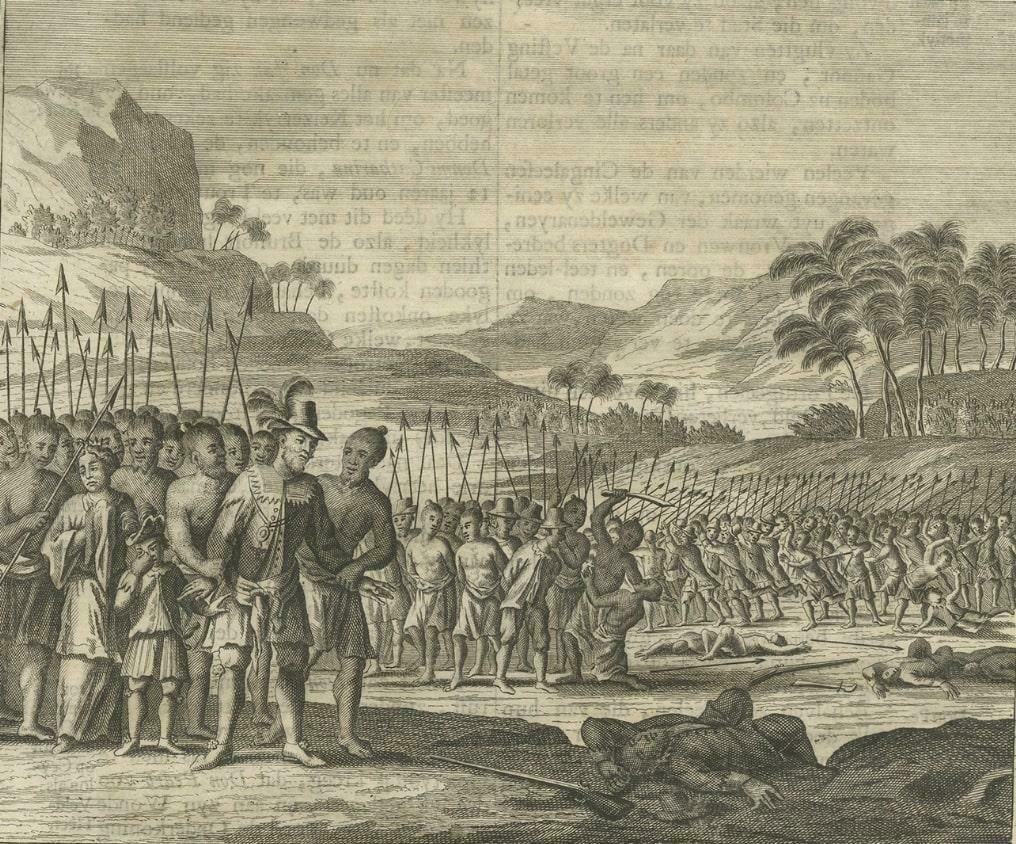 Antique Print Of Don Pedro In Ceylon Or Sri Lanka, 1726 photo Art
