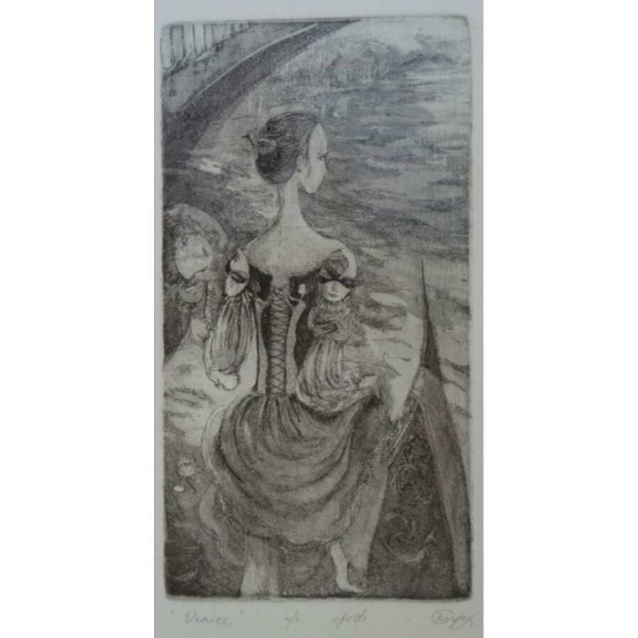 Jekaterina Gryazeva Venice. 2009, Paper, Etching, 29x15 Cm A/E