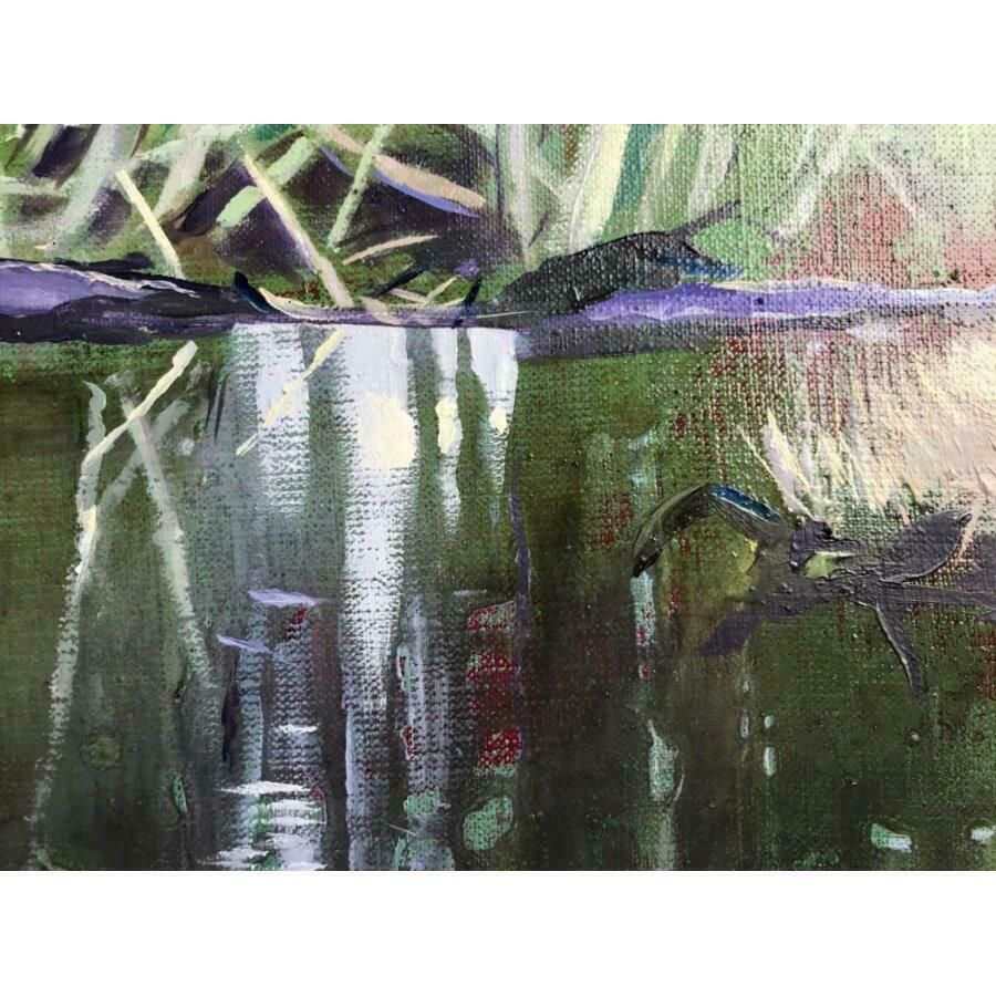 Ivdra Antra Swamp Studio. 2024, Oil On Canvas, 30x25 Cm photo furniture