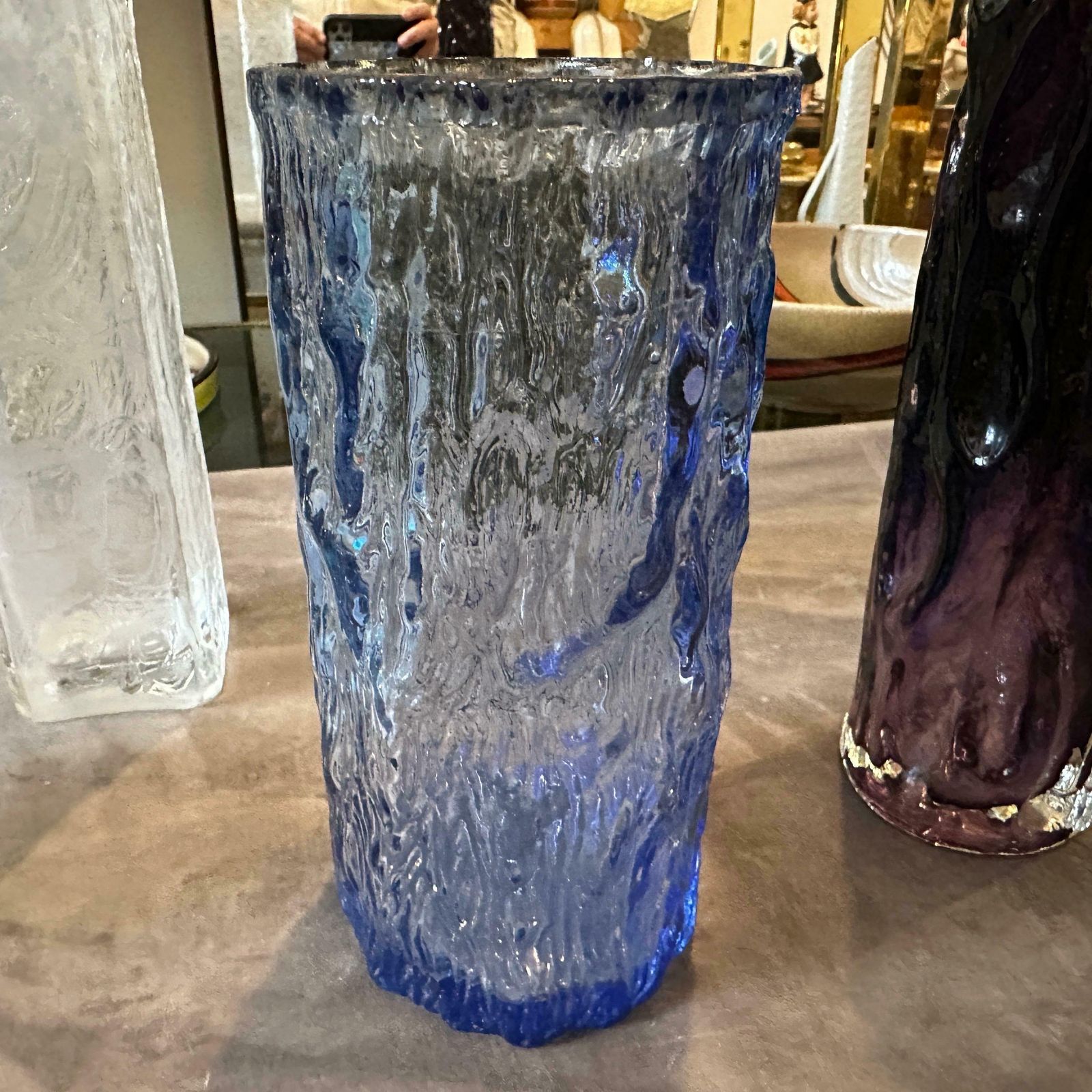 1970s Set Of Four Space Age Glass European Vases photo 644.0