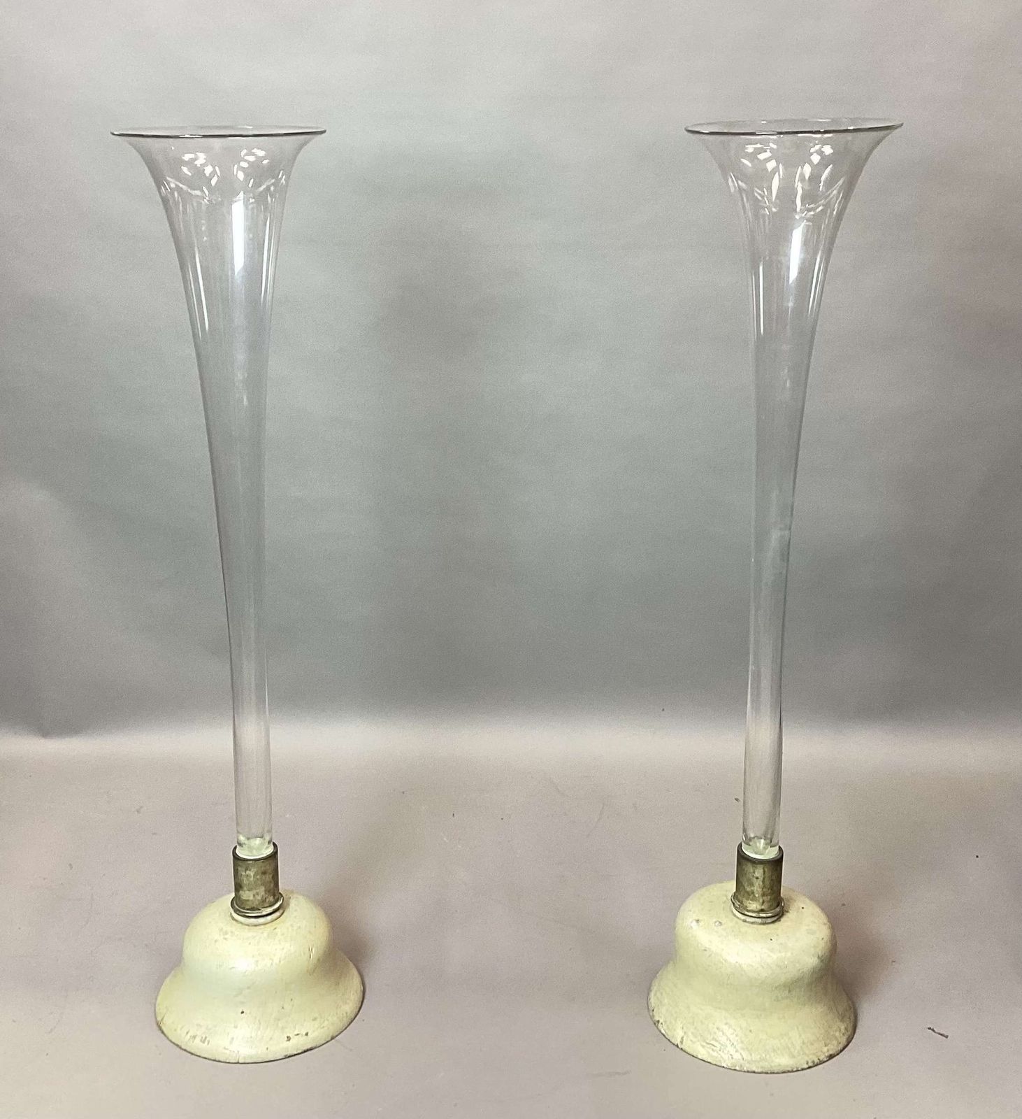 photo furniture An Impressive C19th Pair Of Very Large Trumpet Vases