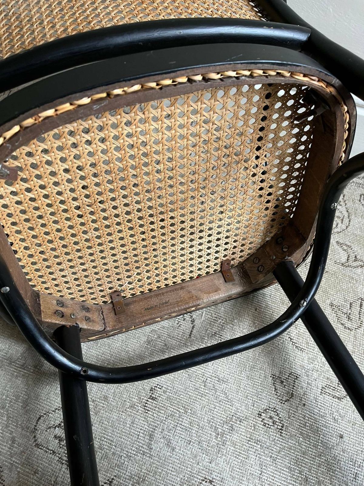 Pair Of Josef Hoffmann Chairs For Thonet Model 911 With Black Bentwood Frame And Cane Seats photo buy