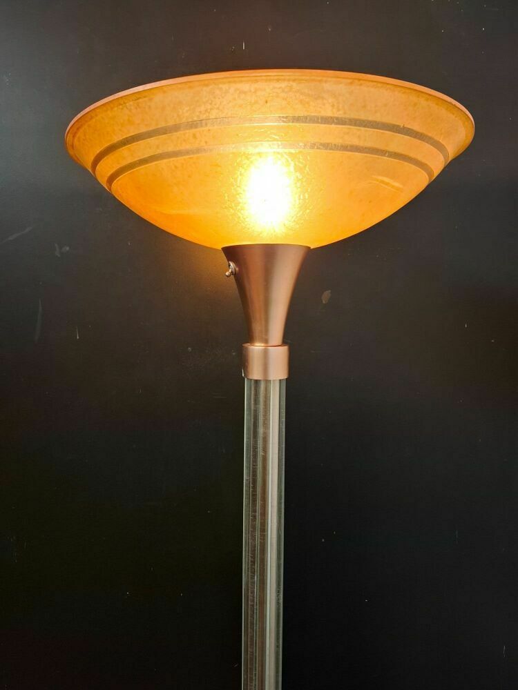 Art Deco Glass Floor Lamp, 1930s photo furniture