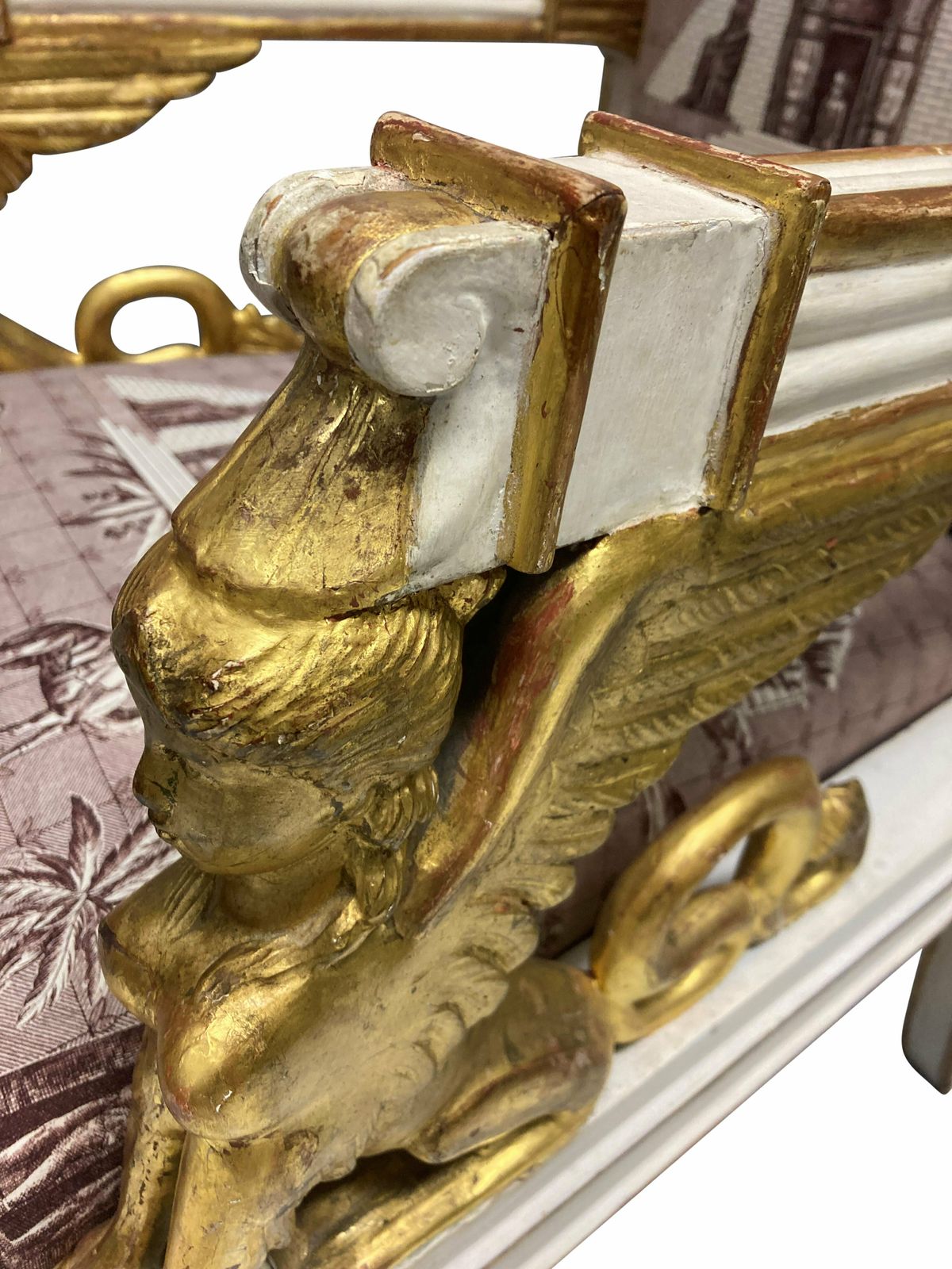 A Painted & Gilded French Empire Armchair photo vinterior