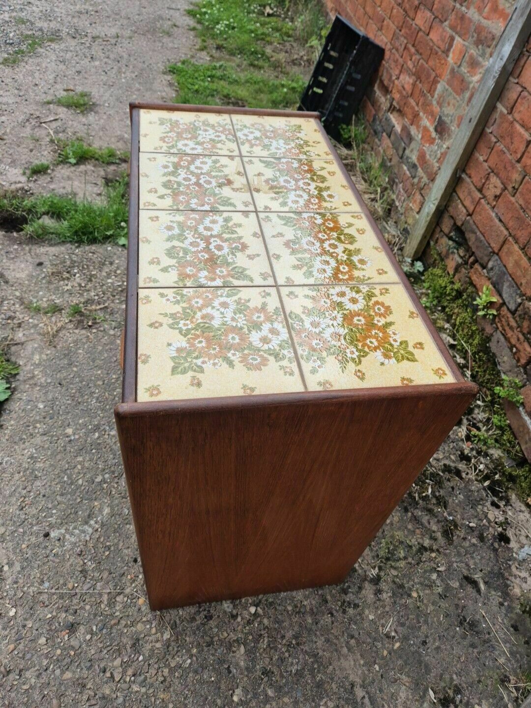 Mid Century, Vintage Retro, G Plan Teak Tiled Top Sideboard / Buffet / Bar photo Furniture