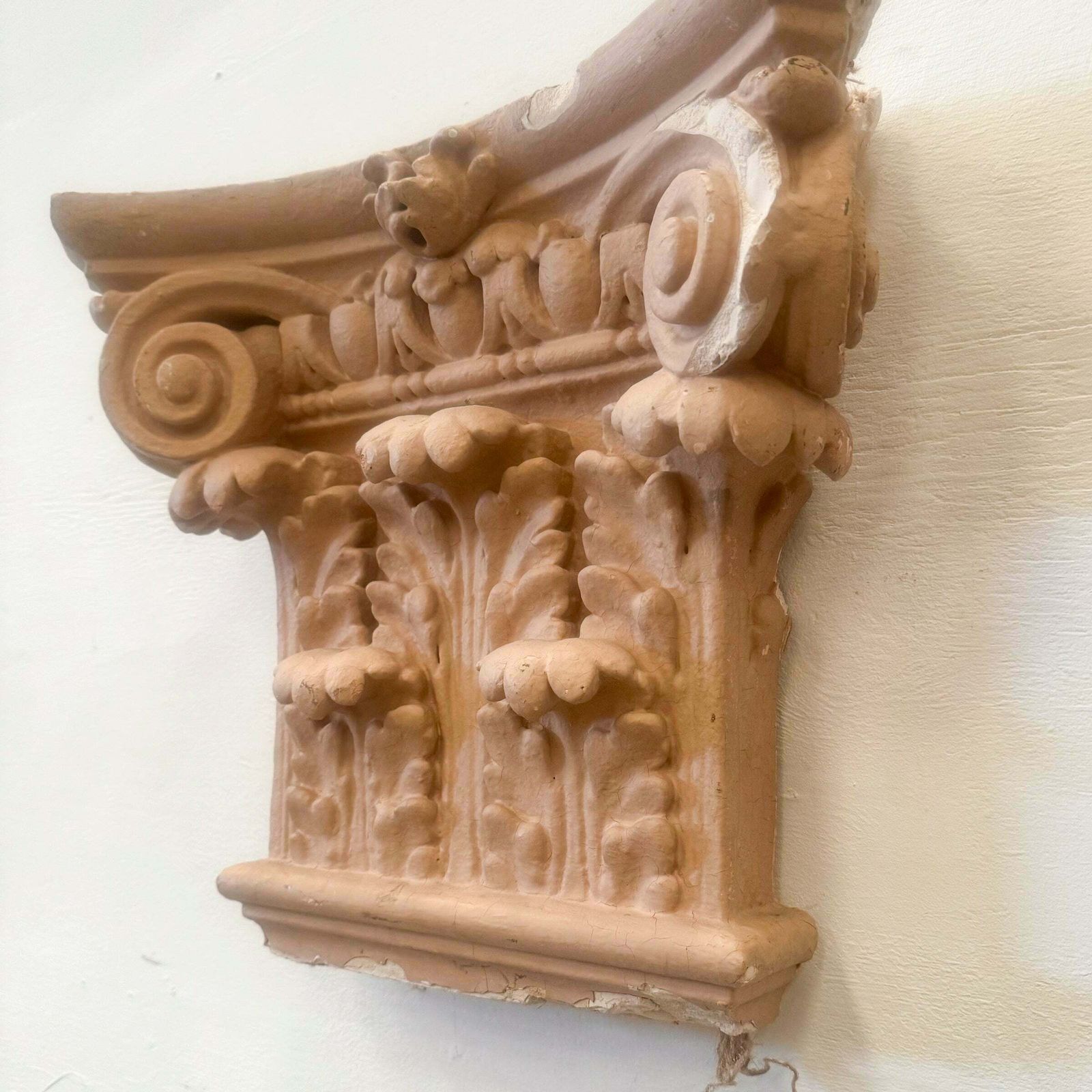 Set Of 4 Plaster Corinthian Capitals photo 540.0