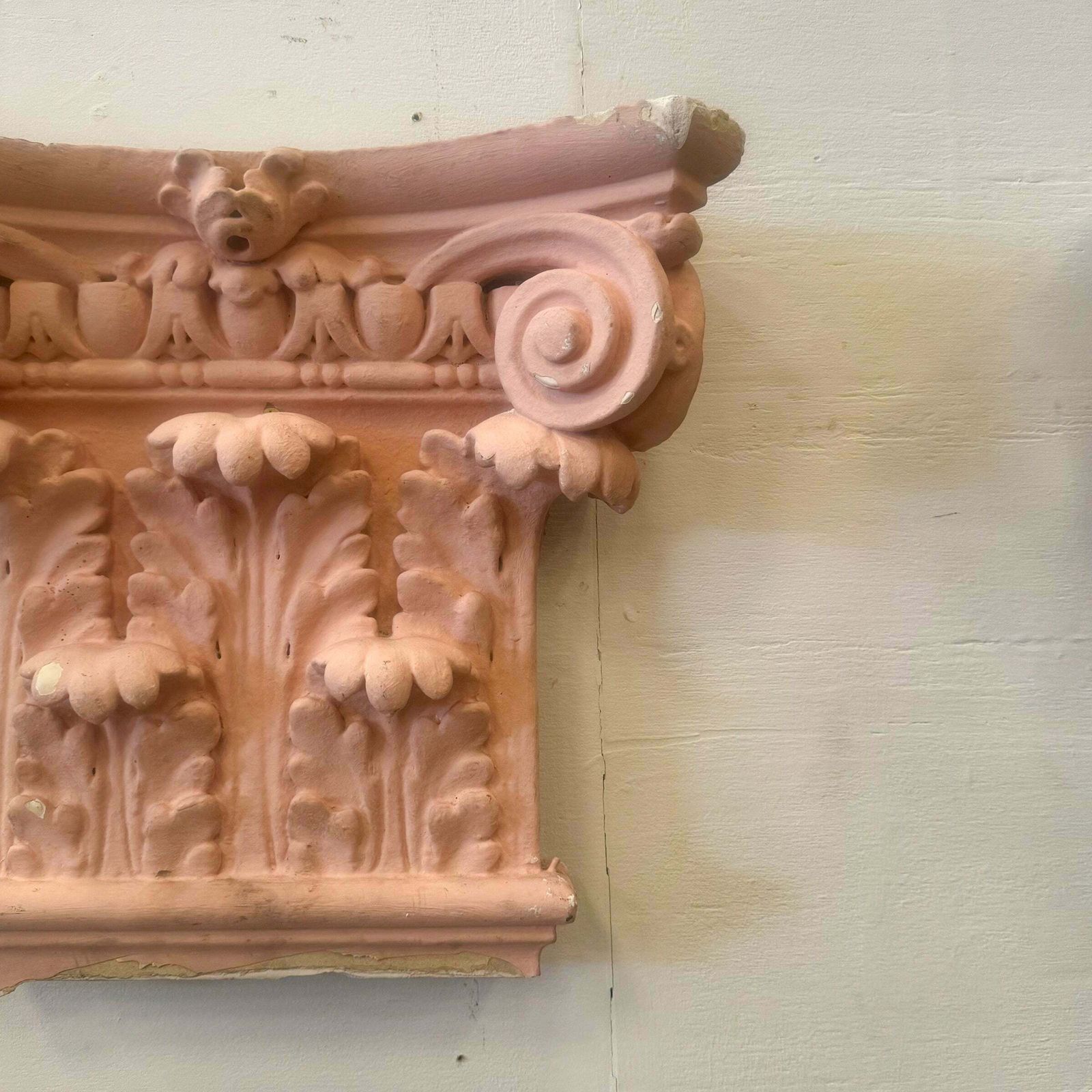 photo for sale Set Of 4 Plaster Corinthian Capitals