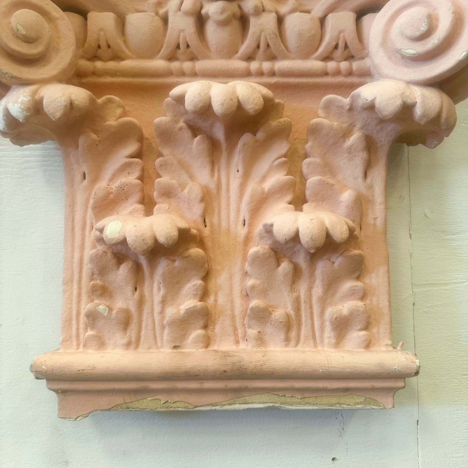 540.0 Set Of 4 Plaster Corinthian Capitals photo