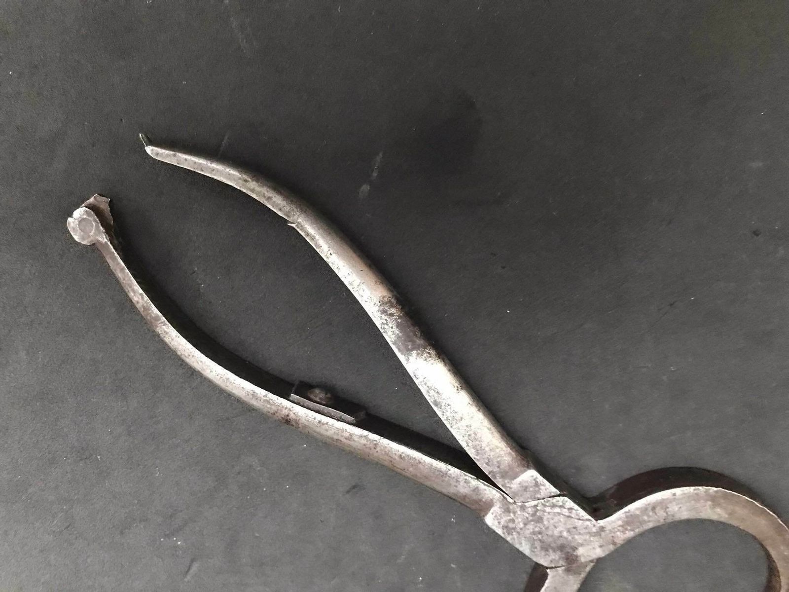 Swedish Handforged Antique 19th Century Sugar Cutter Tongs Sweden Tool Sugar Nippers Scandinavian Folk Art Primitive Viking Style Collection photo buy