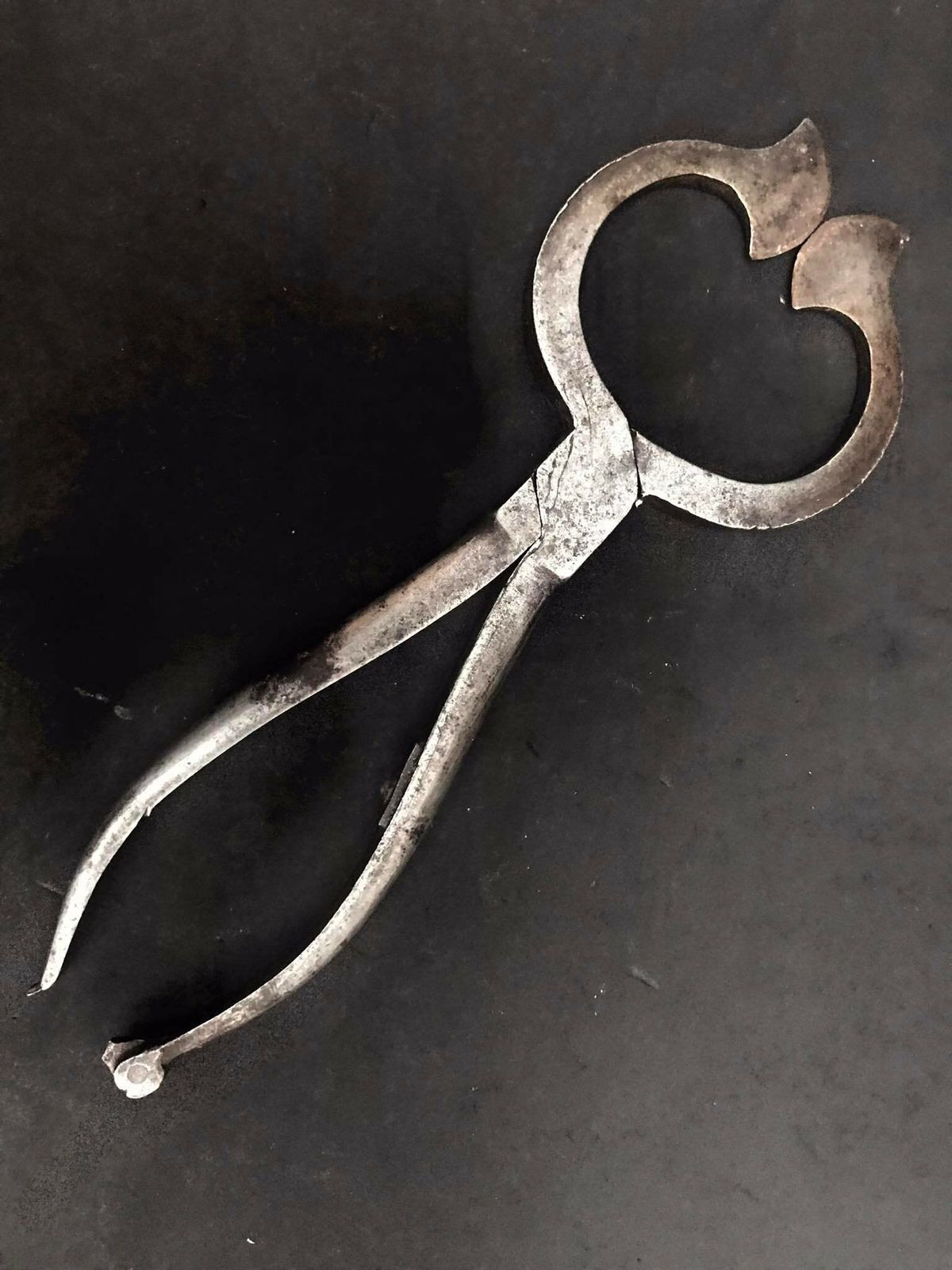 photo for sale Swedish Handforged Antique 19th Century Sugar Cutter Tongs Sweden Tool Sugar Nippers Scandinavian Folk Art Primitive Viking Style Collection