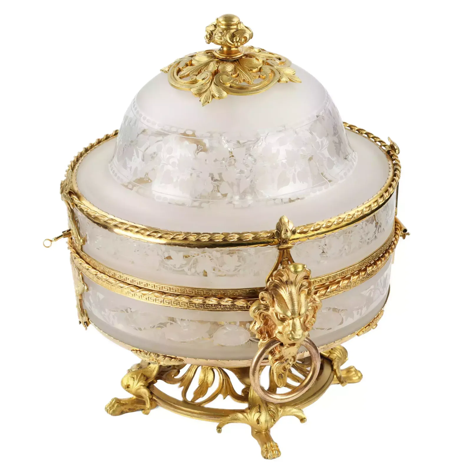Liquor Bar Made Of Glass And Gilded Bronze From The Belle époque Period. Baccarat. France. 19th Century. photo buy