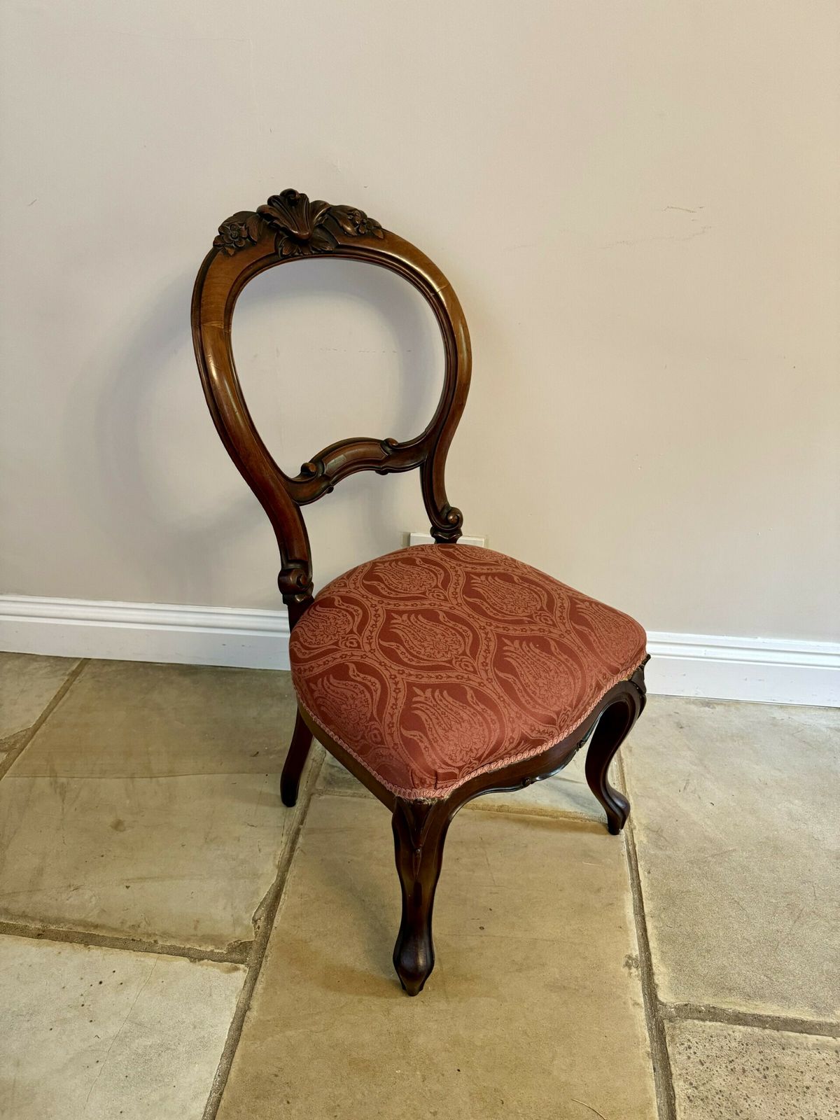 Set Of Six Antique Quality Carved Mahogany Dining Chairs photo buy