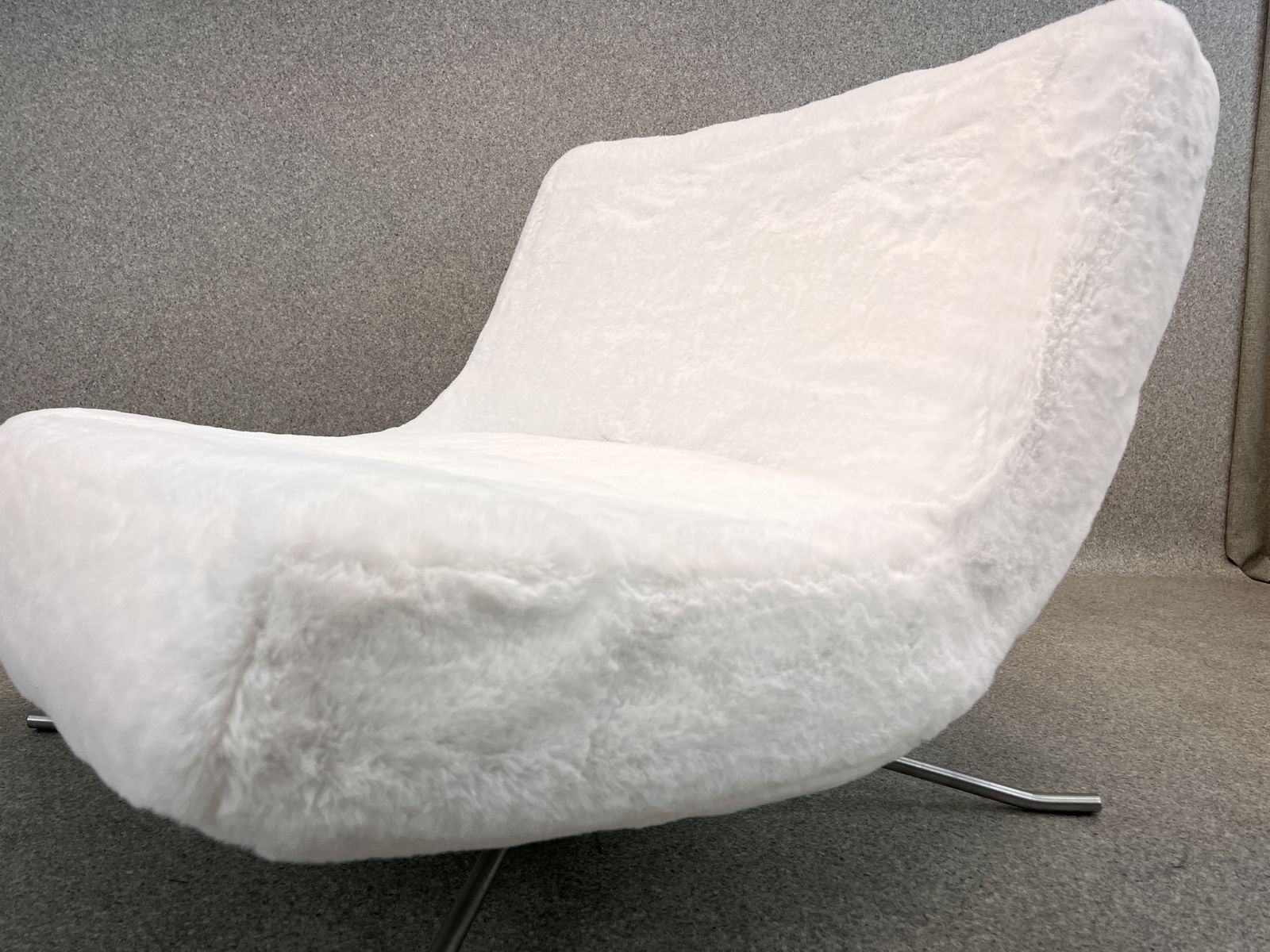 1620.0 Fluffy Yeti Ligne Roset ‘Pop’ Easy Lounge Chair By Christian Werner photo