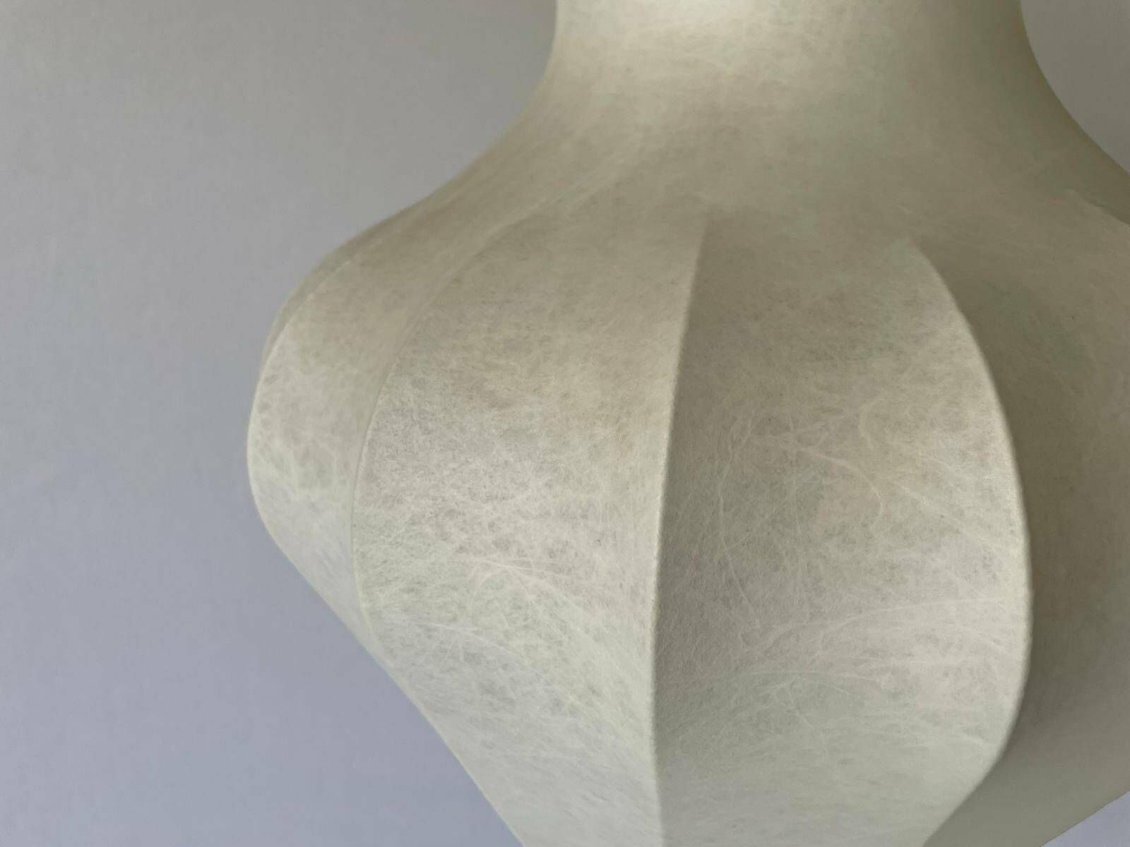 Flower Design Cocoon Pendant Lamp By Friedel Wauer For Goldkant, 1960s, Germany photo vintage