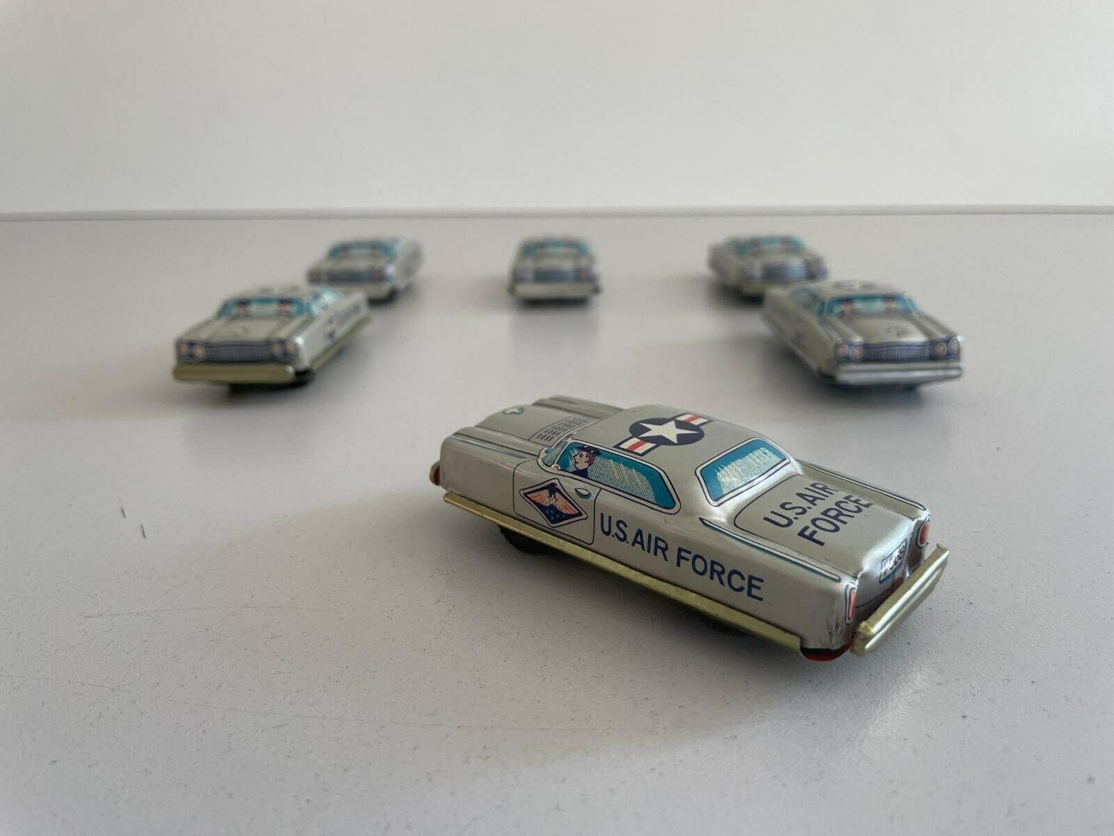 Nt Tin Us Air Force Toy Car, Set Of 6, Made In Japan photo furniture