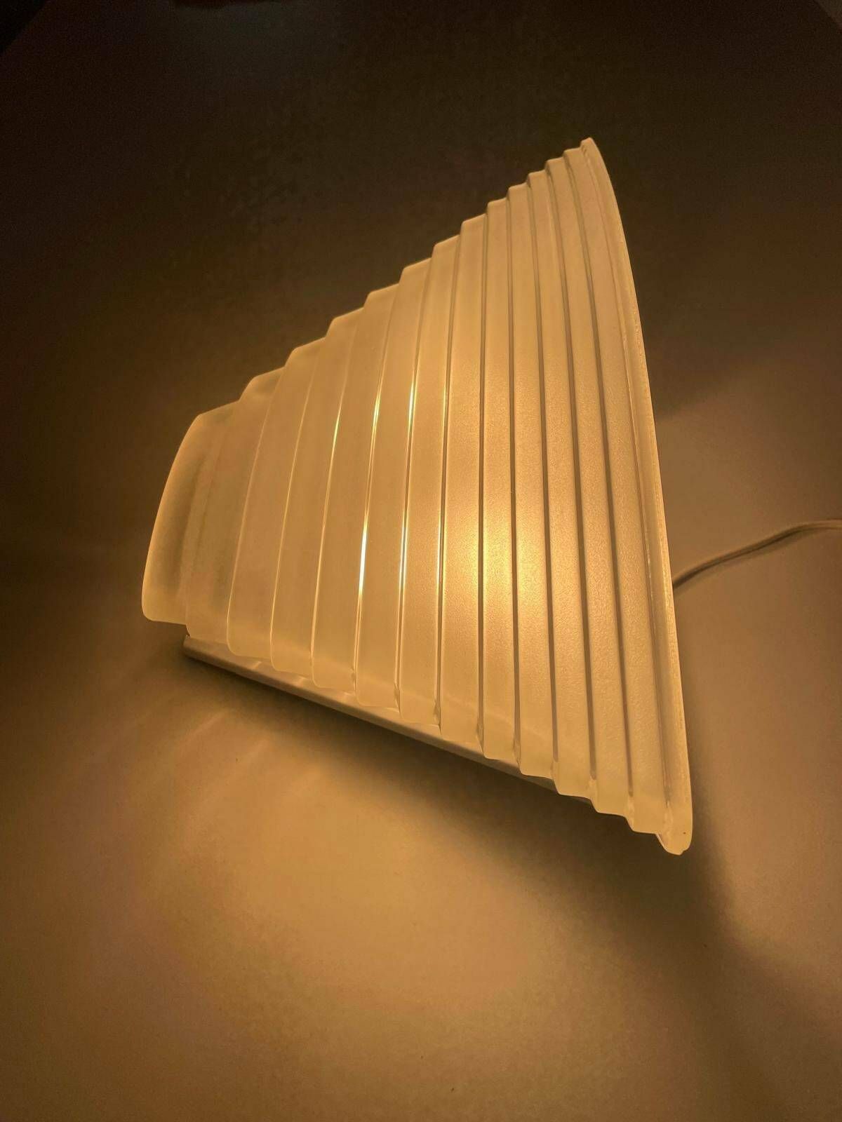 photo furniture Model Pergamo 38 Glass Single Sconce By A. Mangiarotti For Artemide, Italy, 1980s