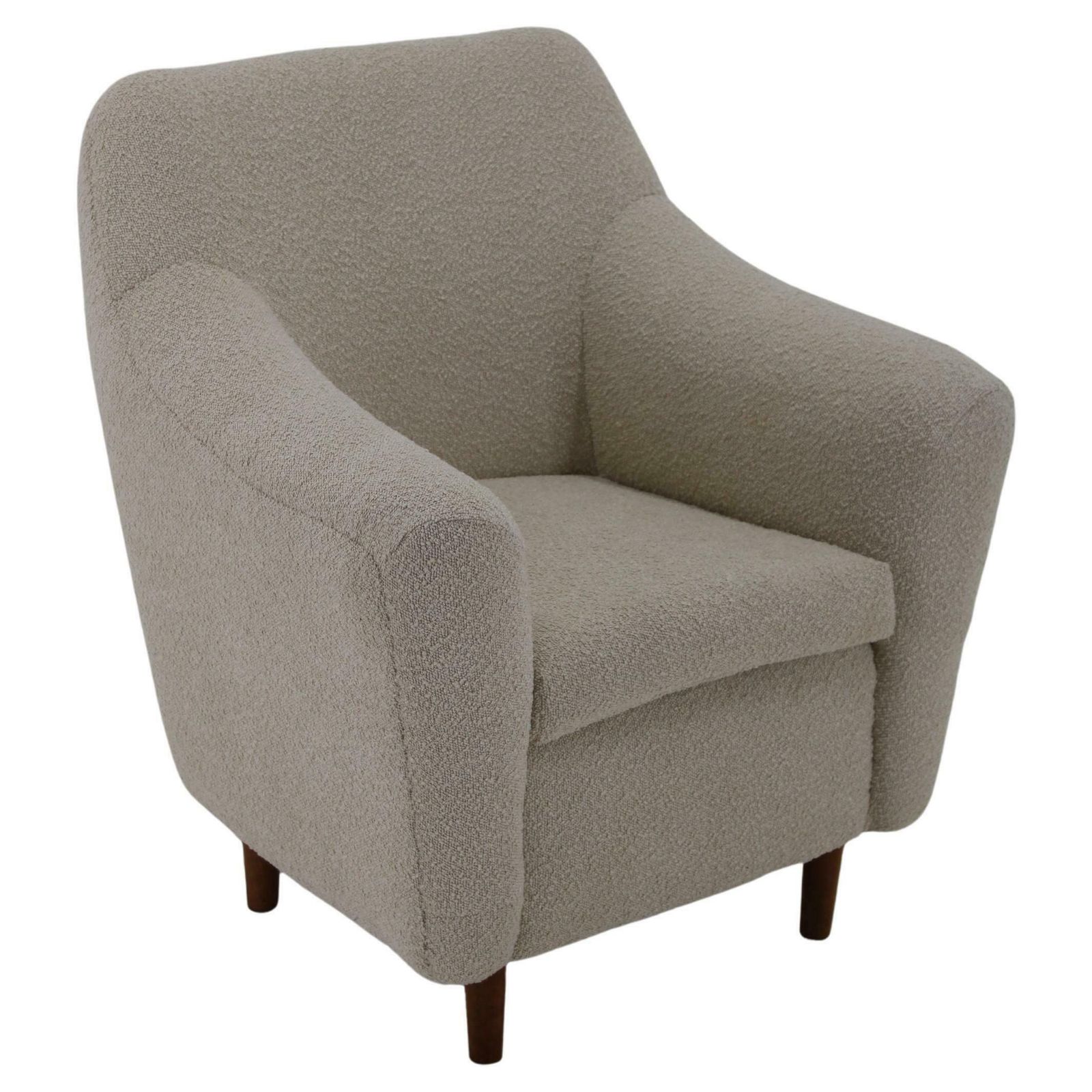1970s Restored Armchair In Boucle Fabric