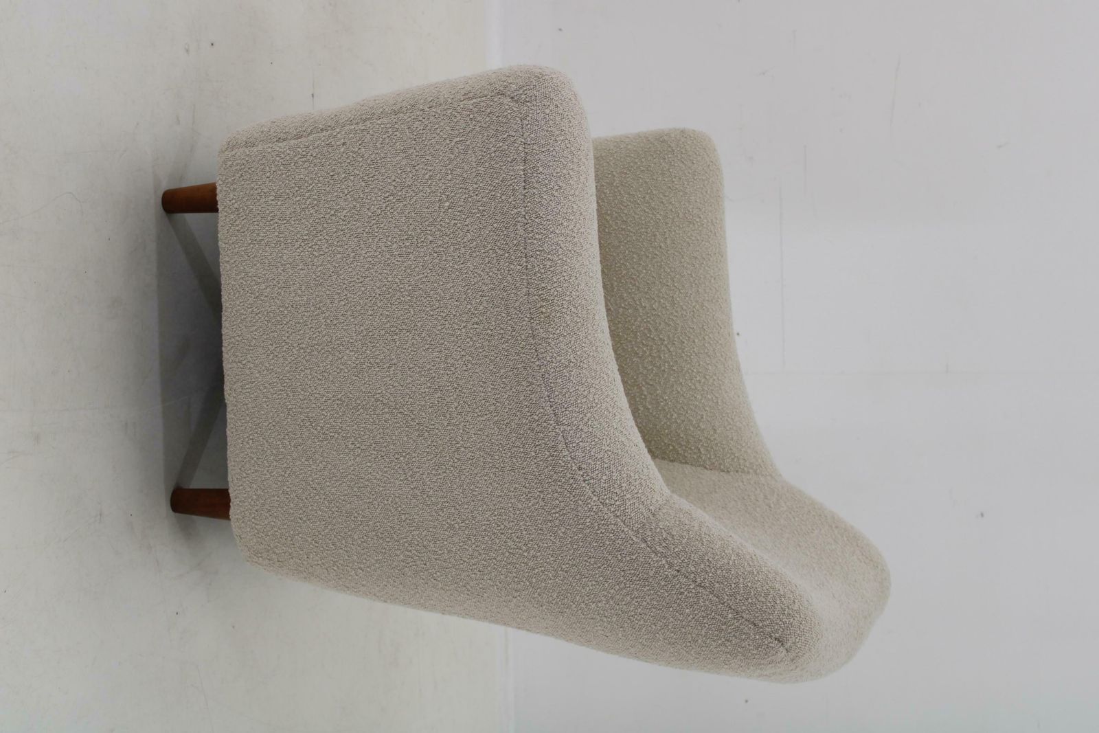 1970s Restored Armchair In Boucle Fabric photo Furniture