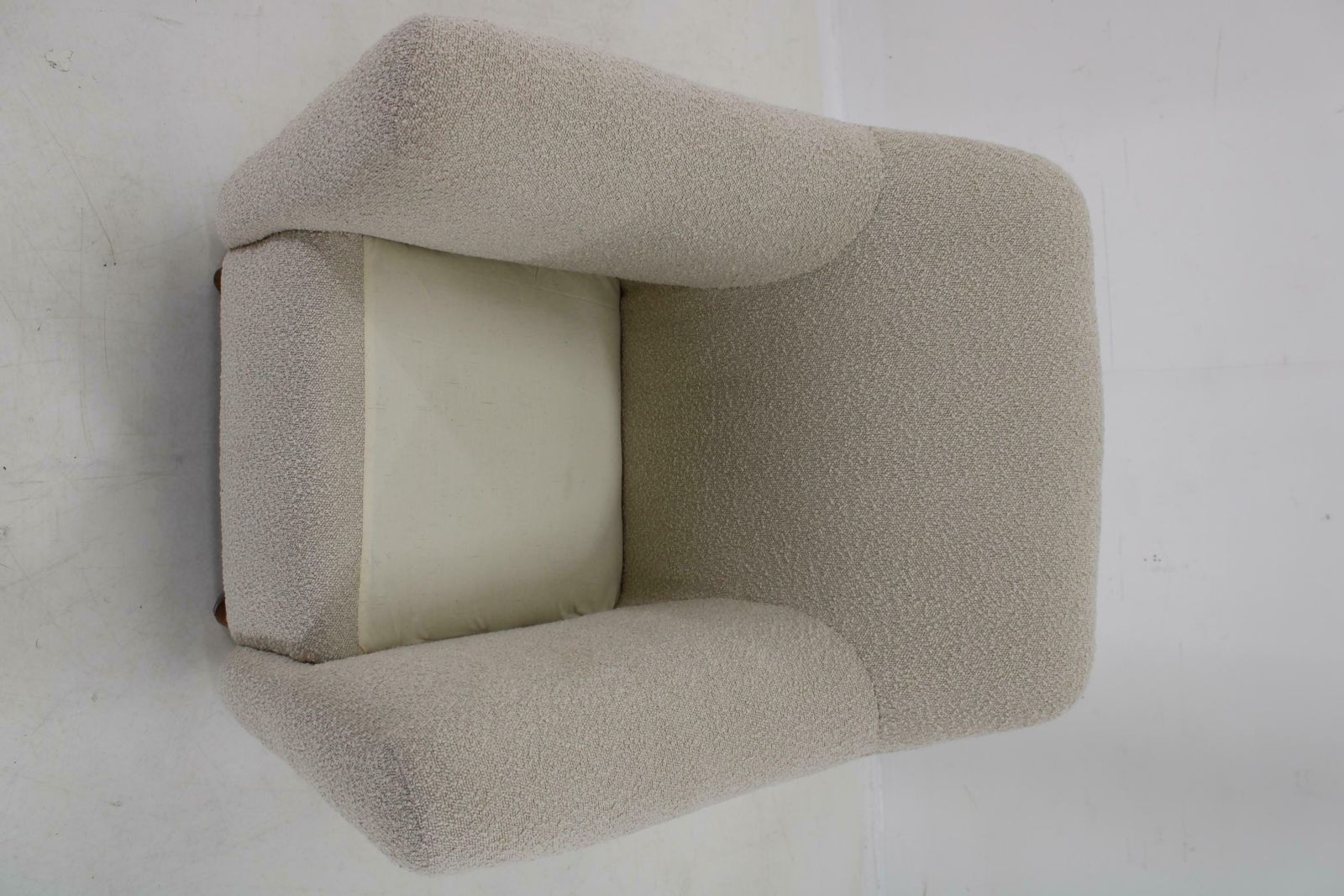 Furniture 1970s Restored Armchair In Boucle Fabric photo
