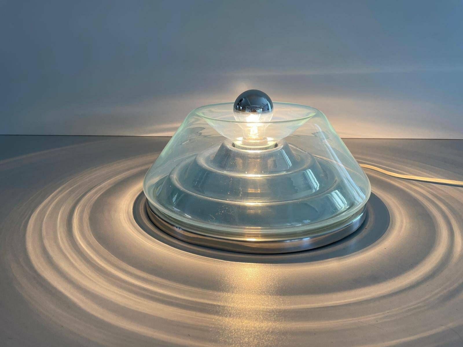 Murano Glass Flush Mount Light By Seguso, 1970s, Italy photo for sale