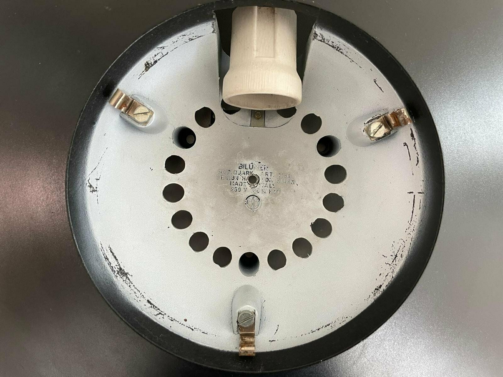 photo for sale Model Quark Round Sconce By Hans Von Klier For Bilumen, 1970s, Italy