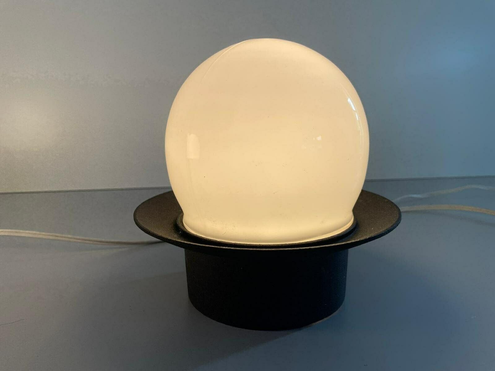 Mid Century Modern Ball Glass Pair Of Flush Mount Or Wall Lights By Ismos, Italy, 1960s photo vintage