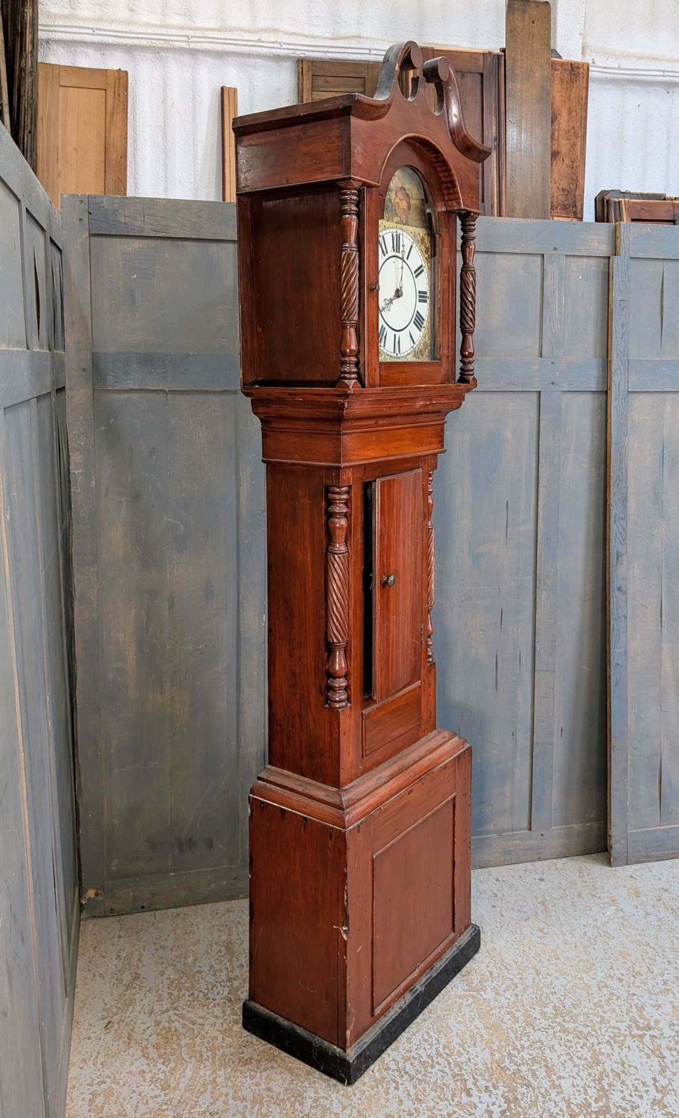 Girl & Goat Georgian Satinwood Grandfather Clock, Project photo Home Decor