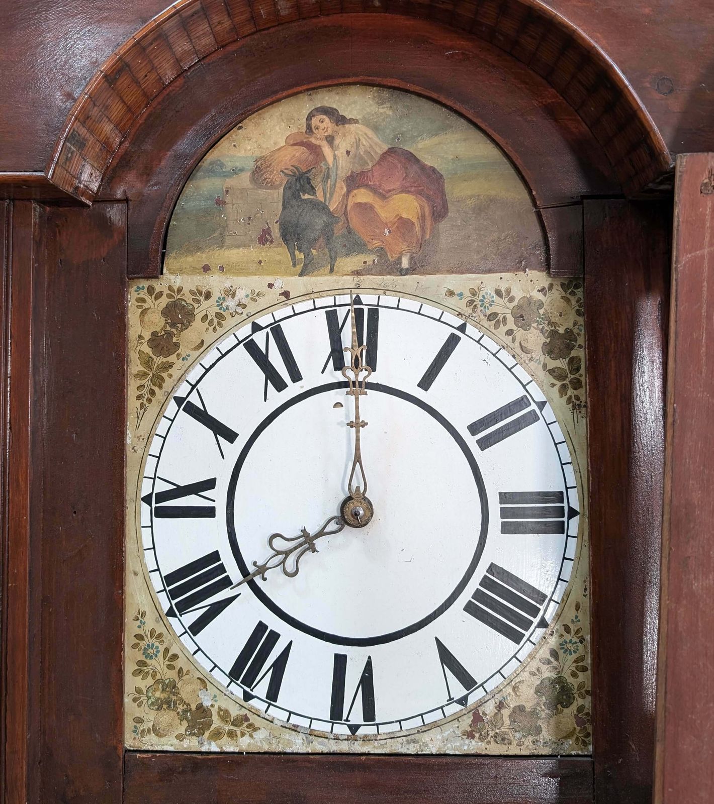 Girl & Goat Georgian Satinwood Grandfather Clock, Project photo 192.0