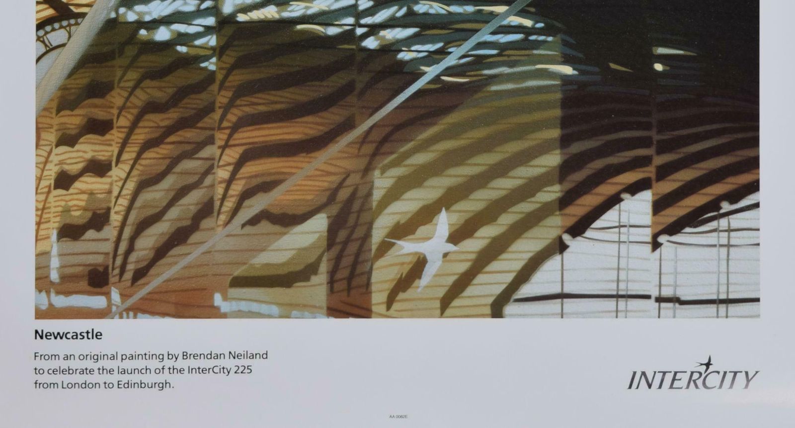 Brendan Neiland Newcastle Station Original Vintage Poster By Brendan Neiland 1991 photo vinterior