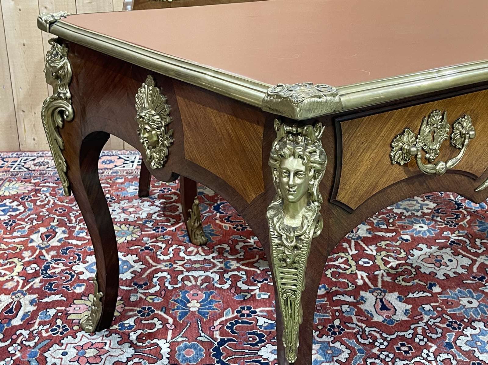 Furniture Desk Regency Style, Napoleon III Period Late 19th Century photo