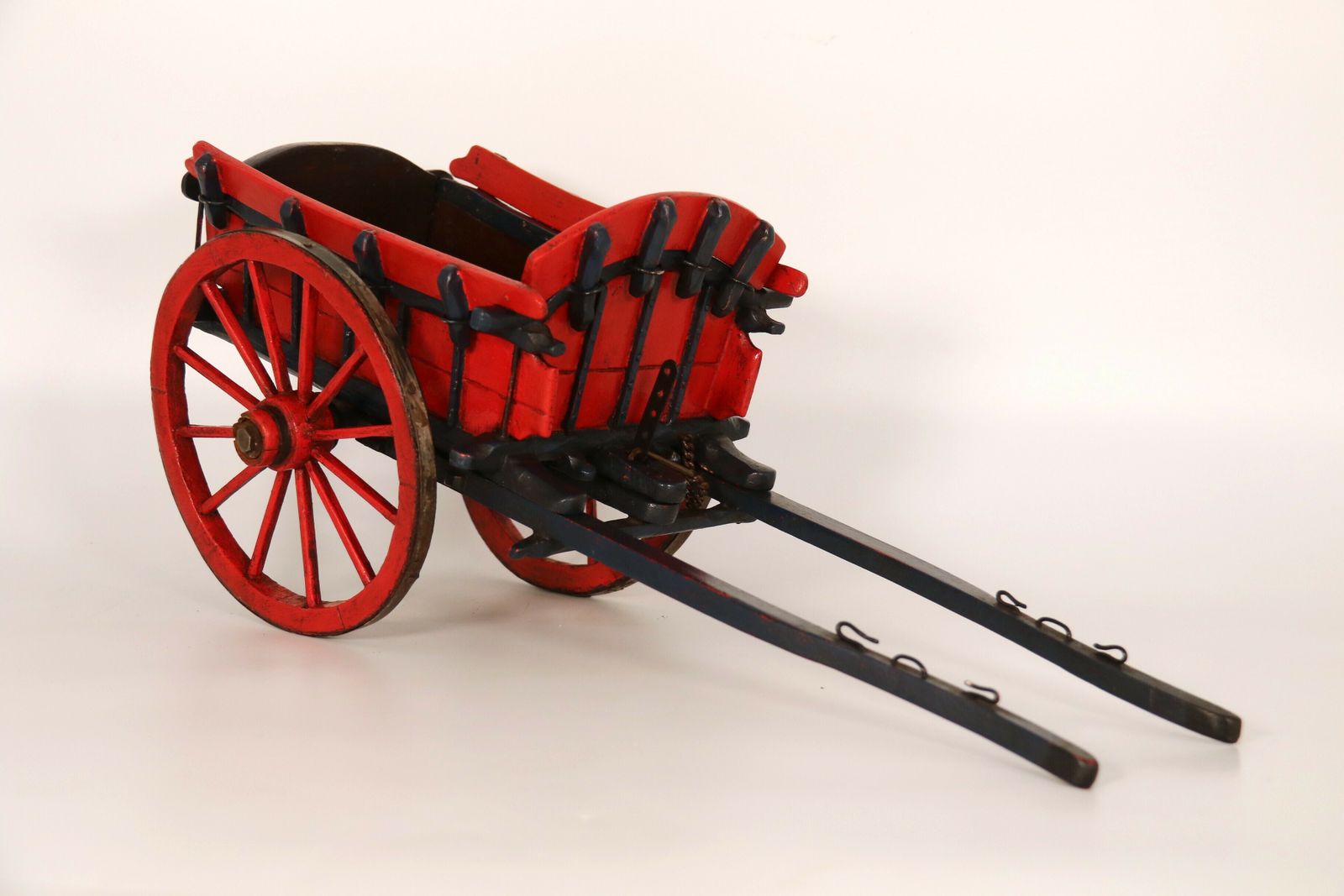 Antique Hand Made Wooden Scale Model Of An 18th Century Farm Cart. photo buy
