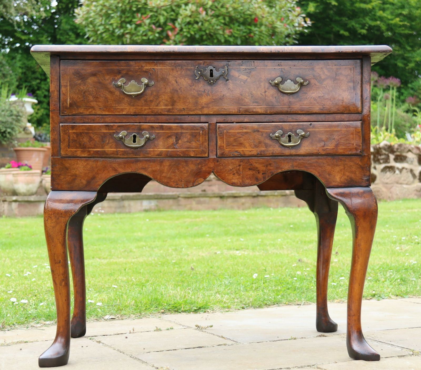 English Mid 18th Century Burr Elm Lowboy Or Table, Circa 1750 photo buy